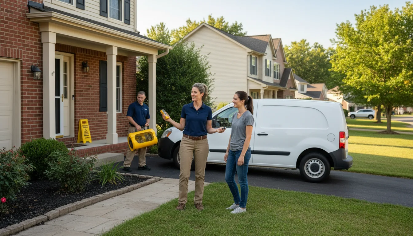 Residential water damage restoration in Robbins, NC